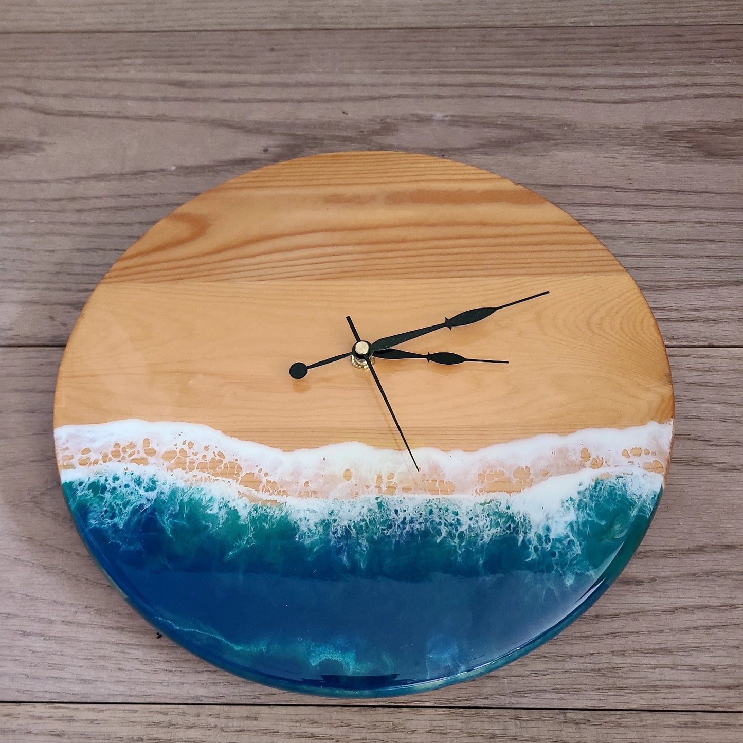 Resin Art Modern Wood Clock (Maria Hostage) OL