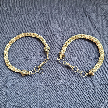 Sterling Silver Viking Weave Bracelet (Controlled Chaos Jewelry) OL