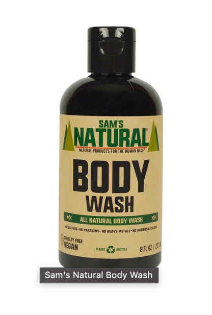 Body Wash All Natural 8 oz. (Sam's Natural) OL
