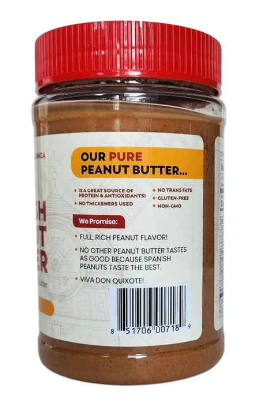 All Natural Smooth Spanish Peanut Butter 16 oz. (Don Quixote)