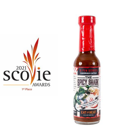 Hammah Gatah Hot Sauce  EXTREME HEAT 5 oz. (Spicy Shark) OL