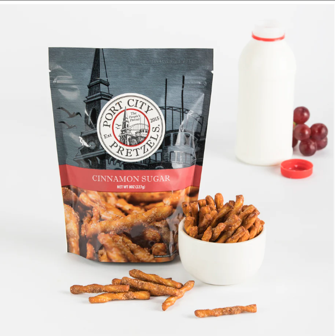 Feisty Hot Pretzels 8 oz. (Port City Pretzels) OL