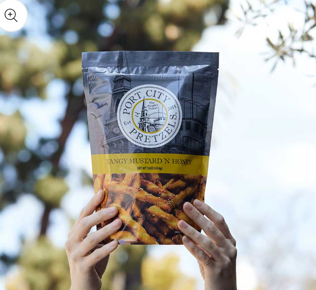 Feisty Hot Pretzels 8 oz. (Port City Pretzels) OL