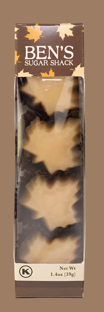 Pure Maple Candy Leaves 1.4 oz. 4 pak (Ben's Maple) OL