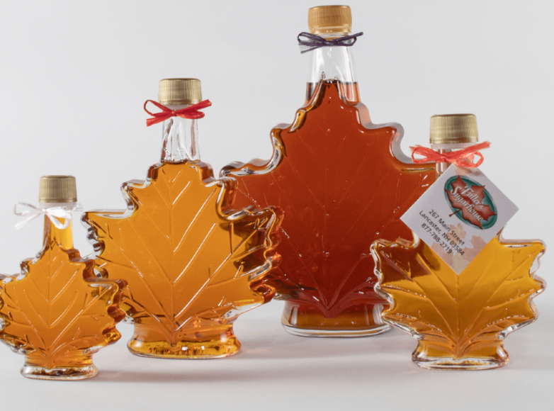 NH Pure Maple Syrup Painted Moose Glass Bottle 8.45 oz. (Fuller's Sugarhouse) OL