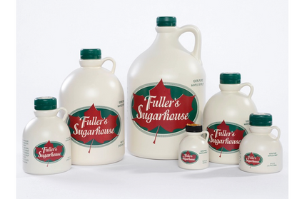 NH Pure Maple Syrup Painted Moose Glass Bottle 8.45 oz. (Fuller's Sugarhouse) OL