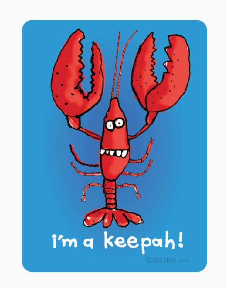 Lobster Keepah mini sticker (Retroplanet) OL