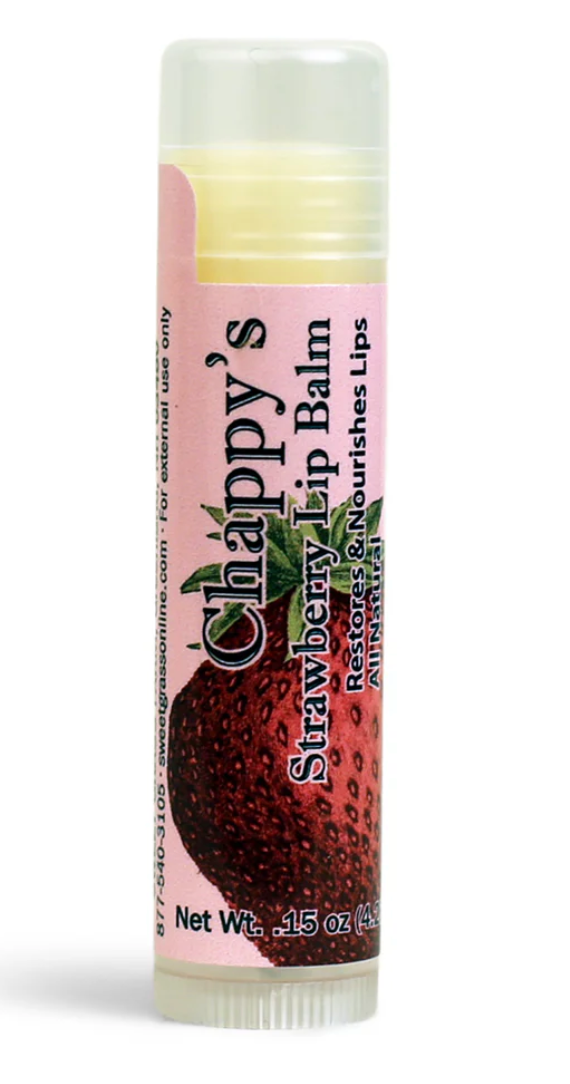 Chappy's Lip Balm Lemon, Mint & Strawberry  .15 oz. (Sweet Grass Farm) OL