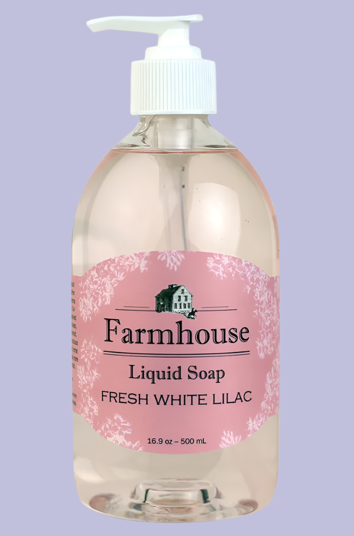 Natural Liquid Hand Soap Fresh Lilac Scent 16.9 oz. (Sweet Grass Farm) OL