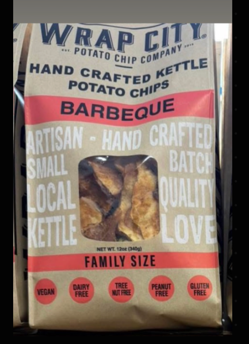 Hand Crafted Original Kettle Chips 12oz (Wrap City) OL