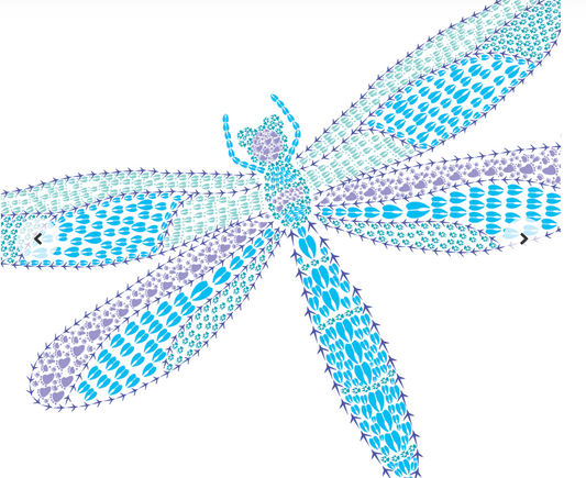 Dragonfly Vinyl Sticker (Animal Tracks) OL