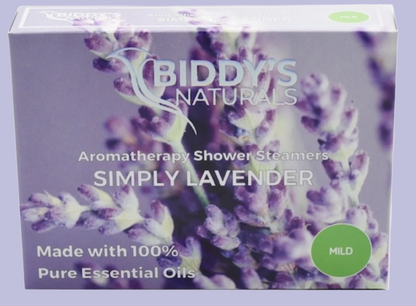 Lavender Shower Steamers 2 pak (Biddy's Naturals) OL