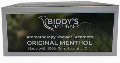 Menthol Shower Steamers 2 pak (Biddy's Naturals) OL