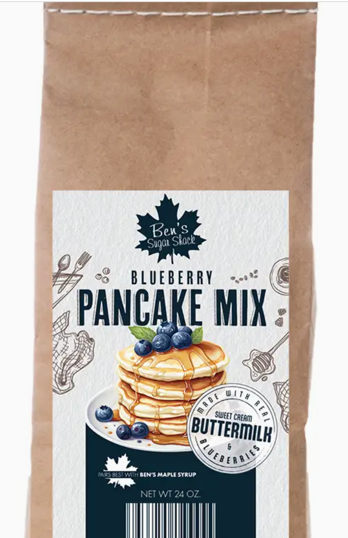 Blueberry Pancake Mix 24 oz. (Ben's Maple) OL