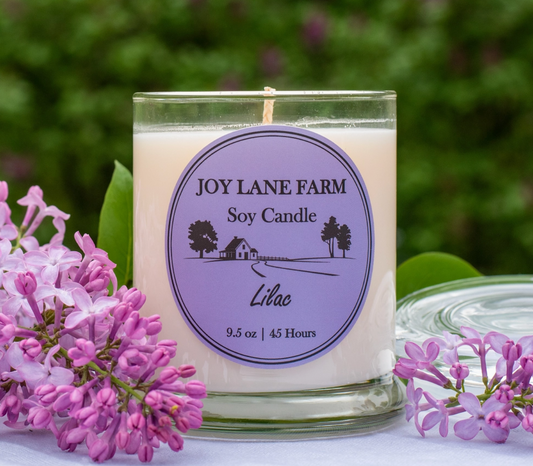 Lilac Soy Candle 9.5 oz. (Joy Lane Farm) OL