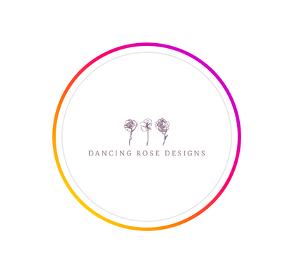 Dancing Rose Design beaded handcrafted earrings OL