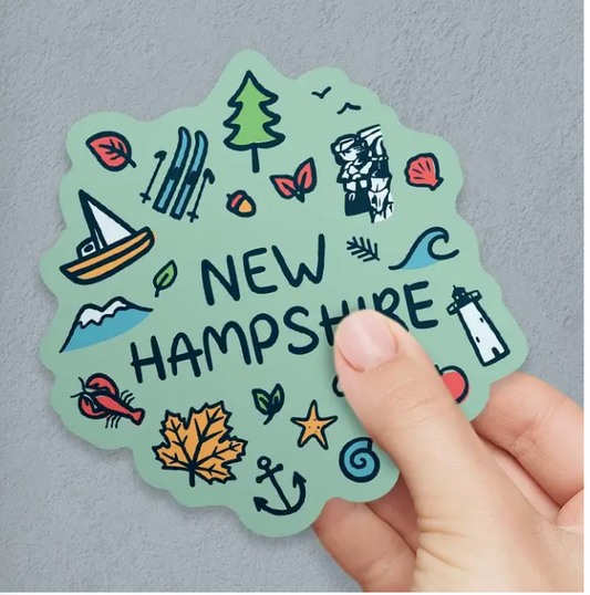 NH Doodles Icons Vinyl Sticker (Retro Planet) OL