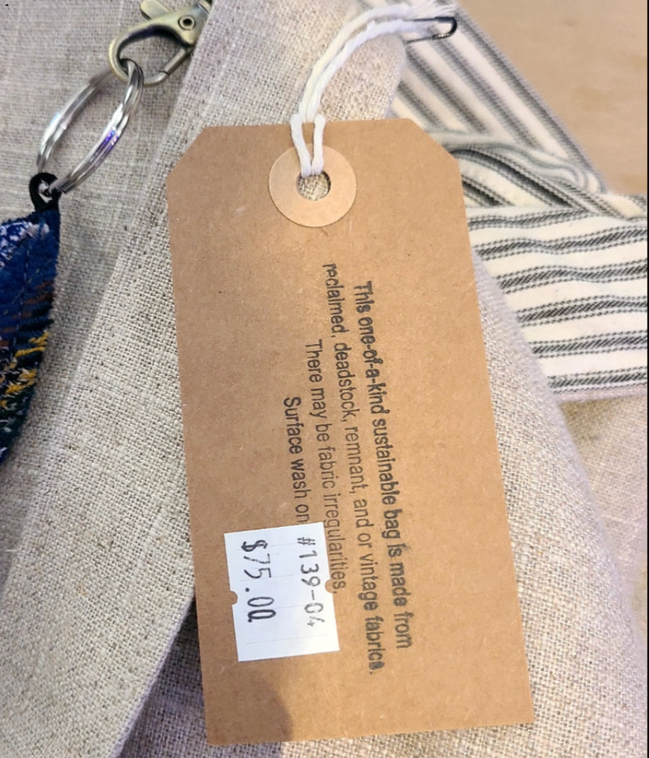 CN-139-04 Artisan Textile Ecru Large Linen Bag (Hillside Studio) OL