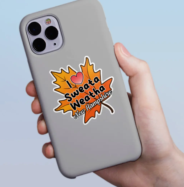 7944 NH Maple Leaf mini Sticker 2 designs (Retro Planet)