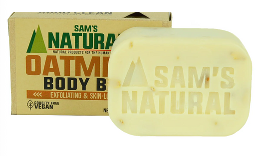 Men's Oatmeal Body Scrub Bar Soap 6 oz. (Sam's Natural) OL