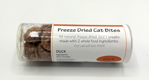 Premium Freeze Dried Cat Bites - Duck, Beef, Chicken (North Woods Animal Treats) OL