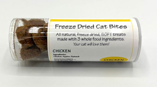 Premium Freeze Dried Cat Bites - Duck, Beef, Chicken (North Woods Animal Treats) OL