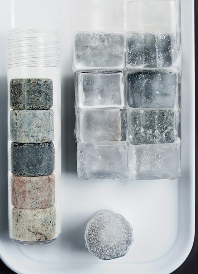 On The Rocks-4 Round Stones in a single clear tube (Sea Stones) OL