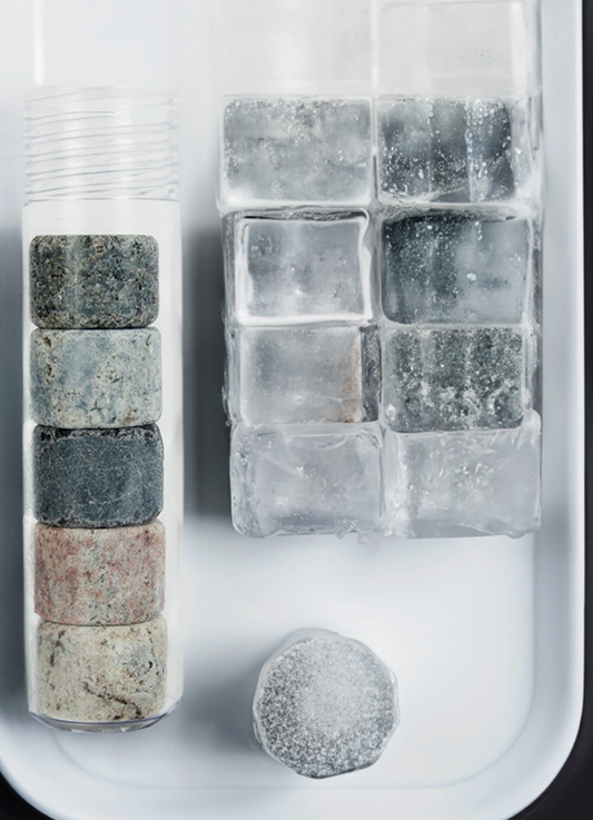 On The Rocks-4 Round Stones in a single clear tube (Sea Stones) OL
