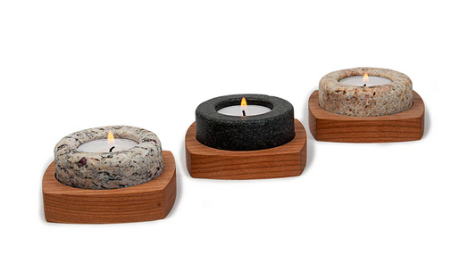 Heartstone Tea Light Holder (Sea Stones) OL