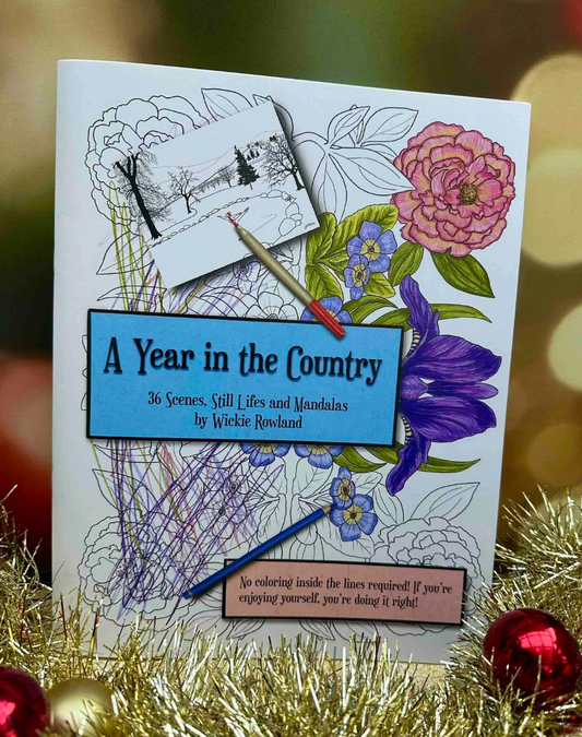 "A Year in the Country" Adult Coloring Book (Wickie Rowland, LLC) OL
