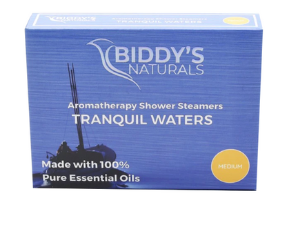 Tranquil Waters Shower Steamers 12 pack (Biddy's Naturals) OL