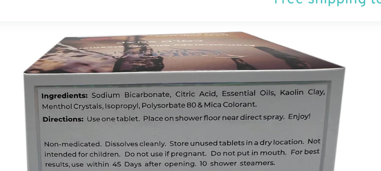 Peppermint Cold Snap Shower Steamers 12 pack (Biddy's) OL