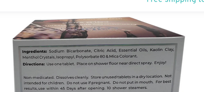 Peppermint Cold Snap Shower Steamers 12 pack (Biddy's) OL