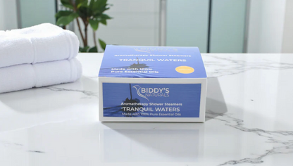 Tranquil Waters Shower Steamers 12 pack (Biddy's Naturals) OL