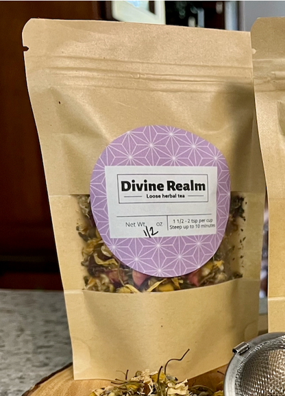"Divine Realm" loose herbal tea 1/2 oz. (Whimsy Souls, LLC) OL