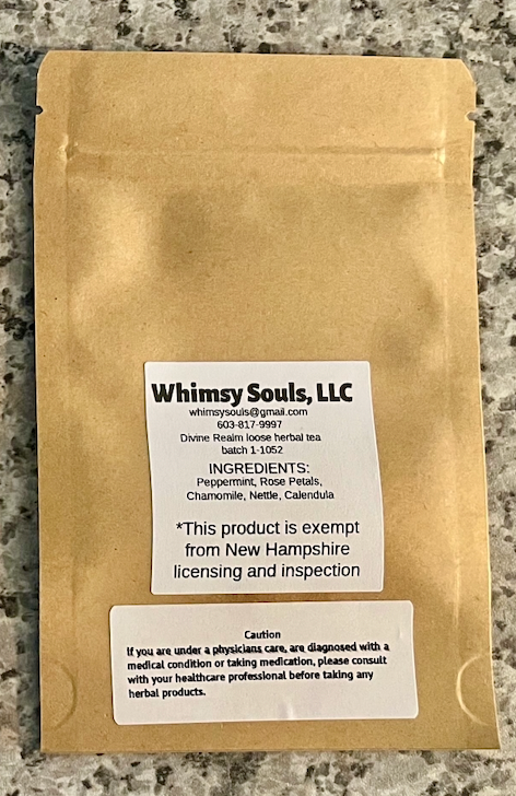 "Divine Realm" loose herbal tea 1/2 oz. (Whimsy Souls, LLC) OL