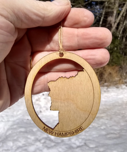 Old Man of the Mountain Wooden Ornament (Of Moose and Mountain) OL