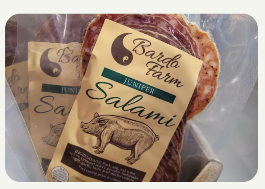 Fennel Salami 4 oz. vacuum sealed (Bardo Farms) OL