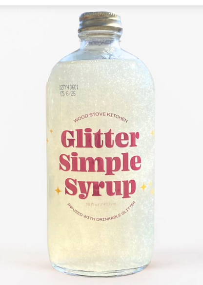Glitter Simple Syrup 16 oz. (Wood Stove Kitchen) OL