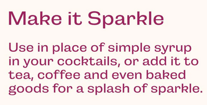 Glitter Simple Syrup 16 oz. (Wood Stove Kitchen) OL