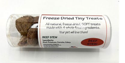Premium Freeze Dried Tender Tiny Treats for Dogs - Duck, Beef, Chicken (North Woods Animal Treats) OL