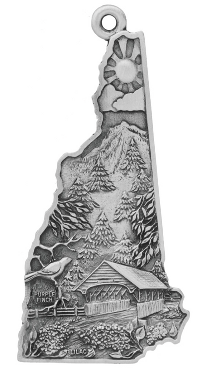 Symbols of New Hampshire Pewter Ornament (Hampshire Pewter) OL