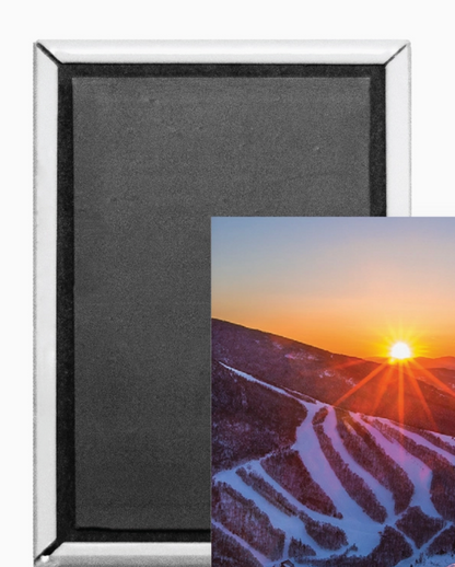 NH CANNON MOUNTAIN winter sunset magnet (White Mountain Images) OL