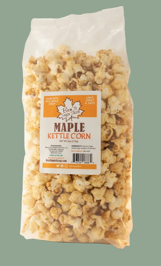 Maple Kettle Corn 6 oz. (Ben's Sugar Shack) OL