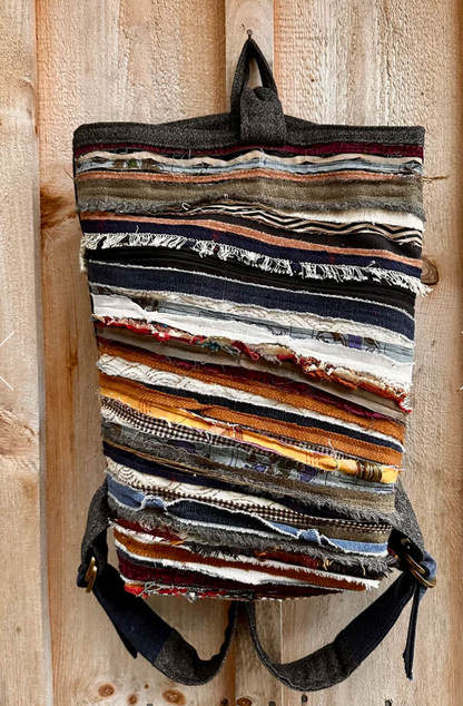 Handcrafted "Cutting Room Floor" Back Pack (Hillside Studio) OL
