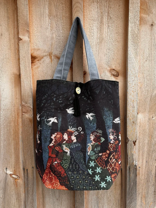 Handcrafted Long Satchel Bag (Hillside Studio) OL