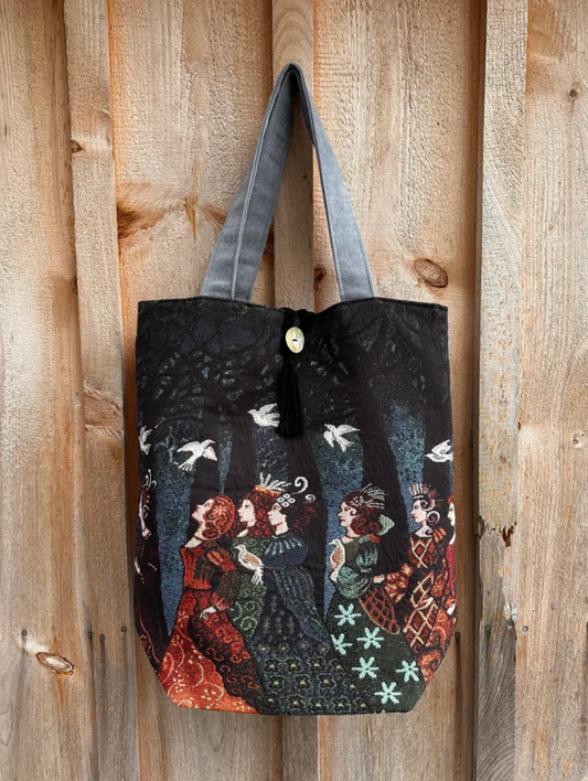 Handcrafted Long Satchel Bag (Hillside Studio) OL