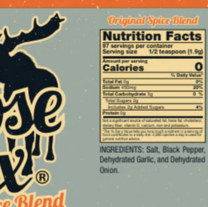 Moose Mix Original Spice Blend 6.5 oz. (Moose Mix Company LLC) OL