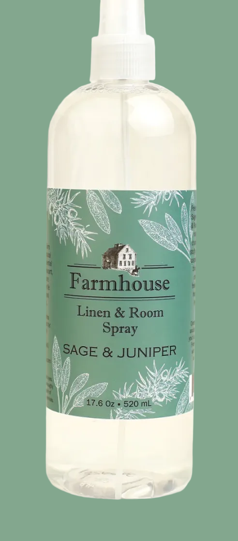 All Natural Sage & Juniper Linen & Room Spray 17.9 oz.  (Sweet Grass Farm) OL