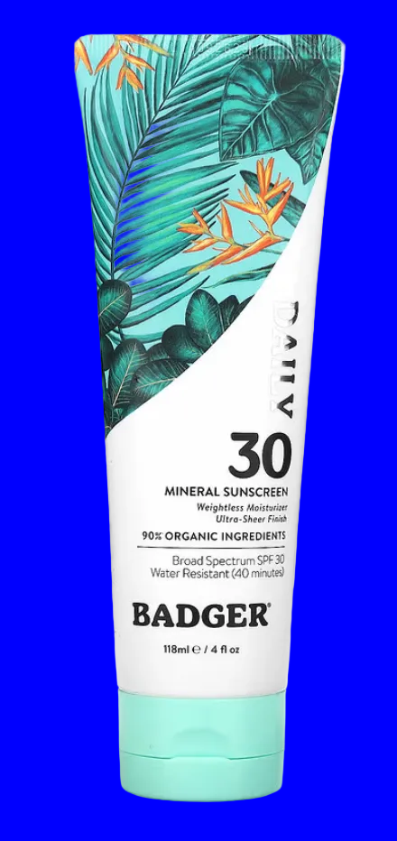 DAILY 30 SPF Sunblock 4 oz. (W.S. Badger) OL
